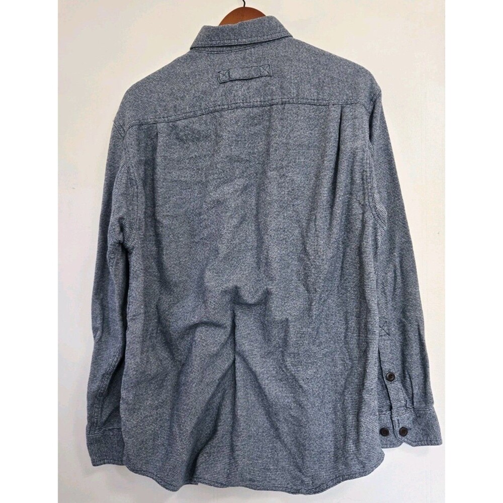 Duluth Trading Shirt Mens Size M Kennesaw Flannel Relaxed Fit Blue Casual - Picture 7 of 9